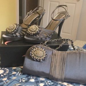 Heels and matching purse